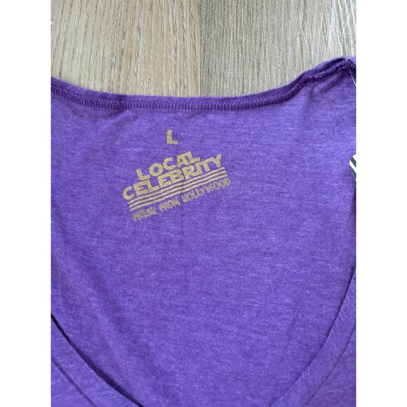 Local Celebrity Purple‎ T-Shirt in Size Large - Picture 5 of 5